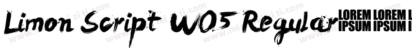 Limon Script W05 Regular英文字体下载字体转换